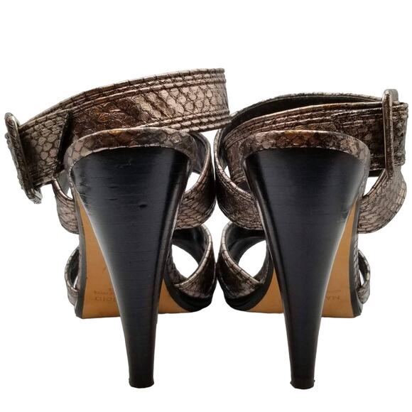 4/$20 AX Studio Strappy Sexy Snakeskin Pumps - Size 9 - Picture 5 of 7